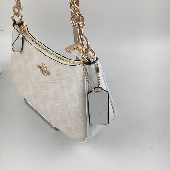 Coach Teri Shoulder Bag in Signature Canvas and Leather